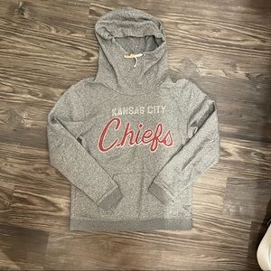KANSAS CITY CHIEFS WOMENS COWL NECK HOODIE